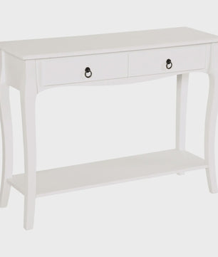 Homcom Console Table Sideboard Living Room Dining Room Hallway Furniture Side Table with Drawers and Shelf Elegant Design 100X33X76Cm