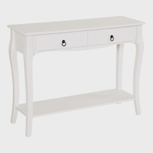 Homcom Console Table Sideboard Living Room Dining Room Hallway Furniture Side Table with Drawers and Shelf Elegant Design 100X33X76Cm