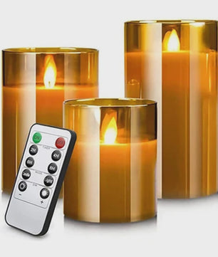 Set LED Kaarsen met Afstandsbediening en Timer - Sfeervol voor Kerst & Bruiloft