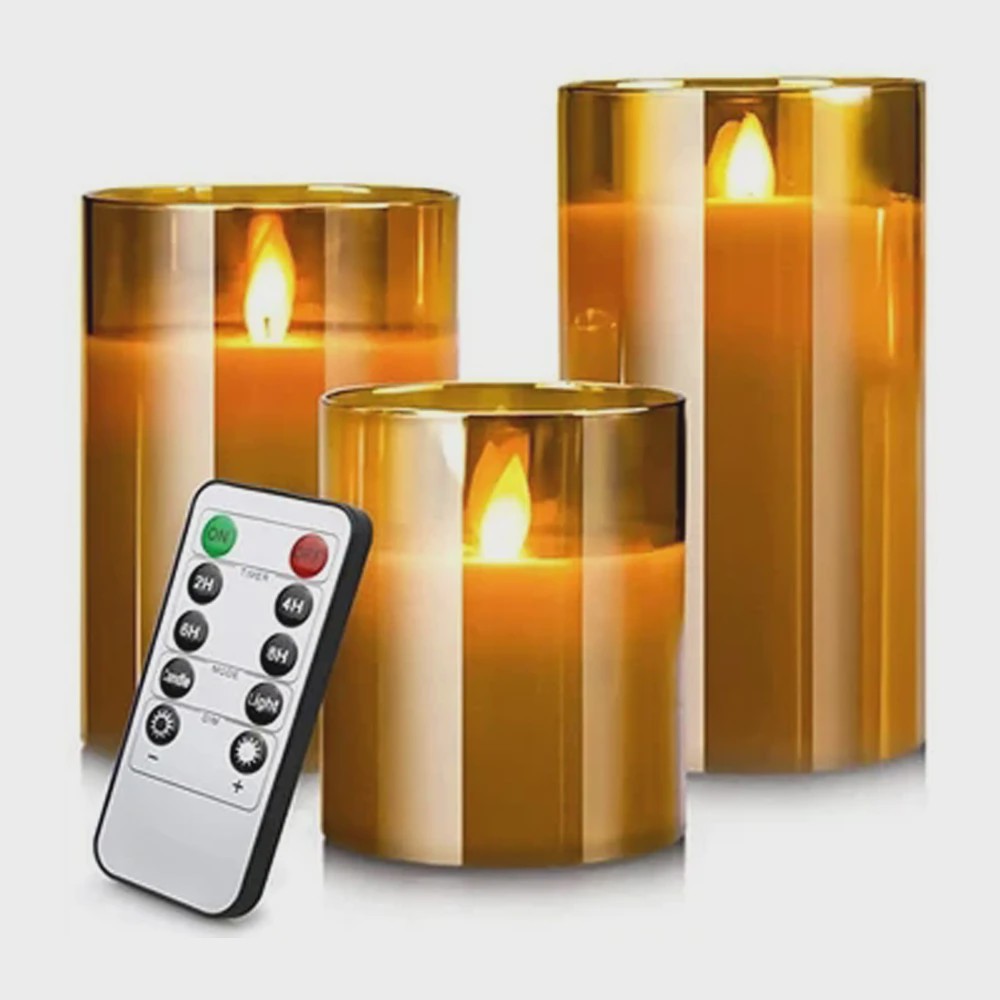 Set LED Kaarsen met Afstandsbediening en Timer - Sfeervol voor Kerst & Bruiloft