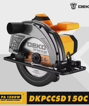 DEKO DKCS Elektrische Cirkelzaag 1500W - 185mm Multifunctioneel met Handgreep