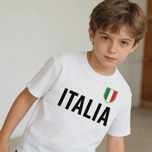 ITALIA Simple Kids T-Shirt Italy Memorial Clothing Boys and Girls Casual Daily Life Cotton Shirt Children O-neck Hot Sale Tops