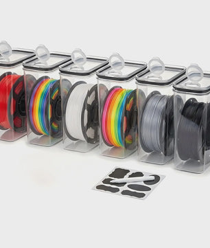 Set van 6 Luchtdichte Filament Opslagcontainers (4L) voor 3D Printer Filament