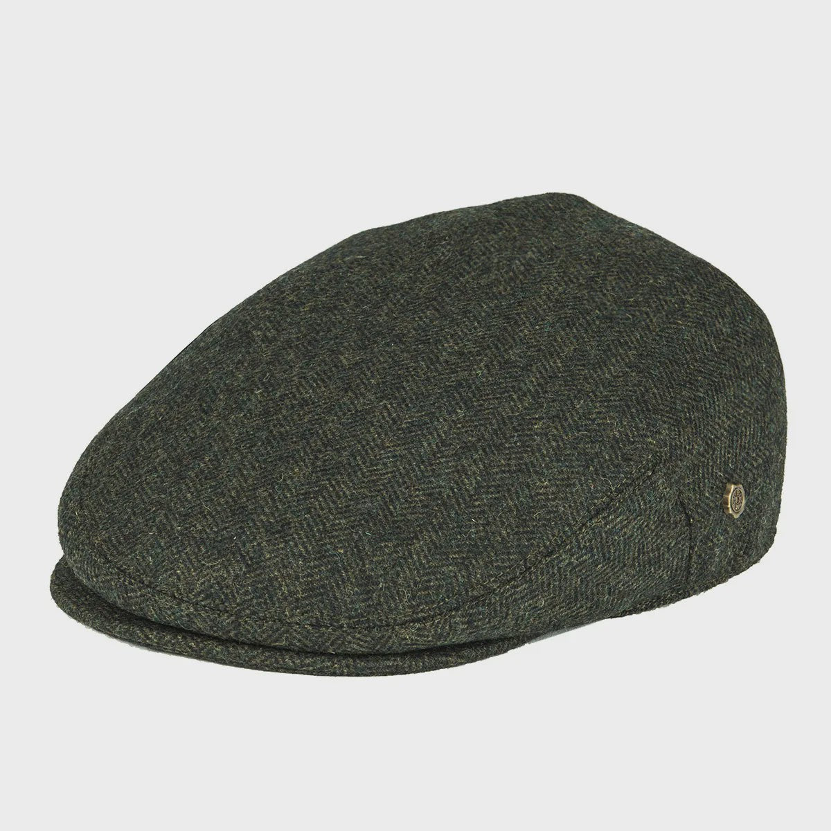 Stijlvolle Heren & Dames Tweed Flat Cap - Ierse Pet in Visgraatpatroon
