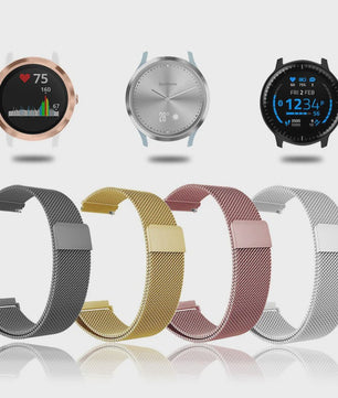 Milanese RVS Horlogeband 18mm 20mm 22mm voor Garmin Vivoactive Venu | Magnetische Sluiting