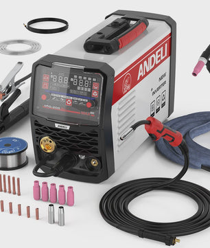 ANDELI 205A 6-in-1 MIG/TIG/Stick Lasapparaat - Gas/Gasloos, Aluminium & Spool Gun Compatibel