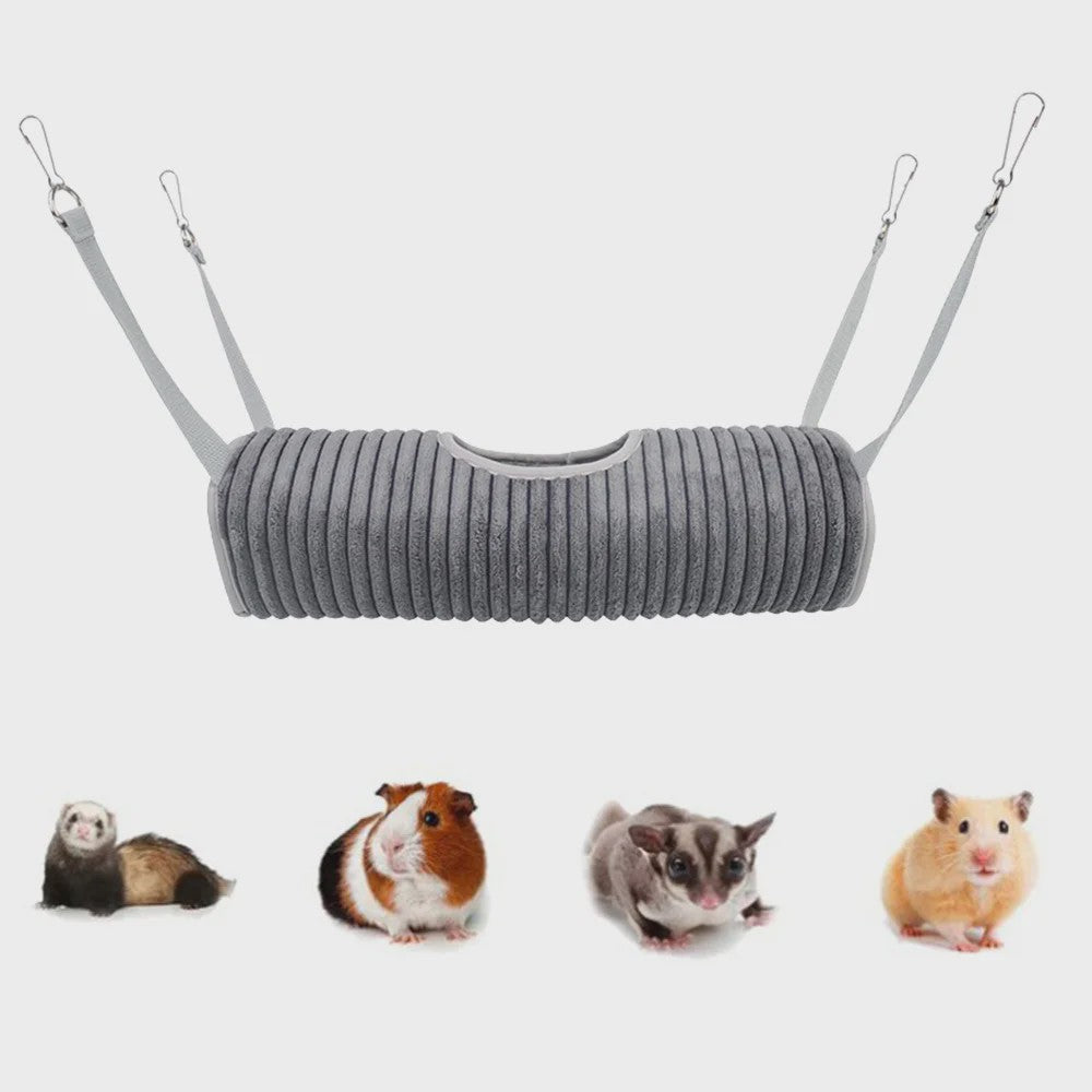 Warme Hangmat Tunnel voor Hamsters, Fretten & Kleine Huisdieren - Speelgoed, Slaapplek & Verstophol