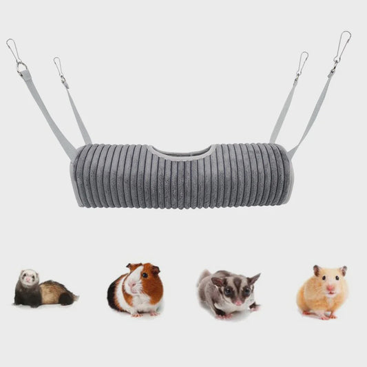Warme Hangmat Tunnel voor Hamsters, Fretten & Kleine Huisdieren - Speelgoed, Slaapplek & Verstophol