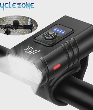 Oplaadbare Fietsverlichting LED Voorlamp Type-C, Waterdicht & 6 Modi