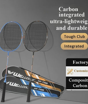 Lichtgewicht Carbon Fibre Badmintonracket - Duurzaam en Offensief