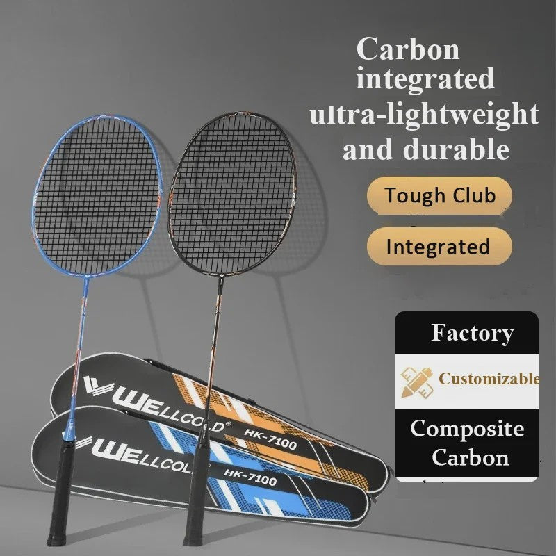 Lichtgewicht Carbon Fibre Badmintonracket - Duurzaam en Offensief