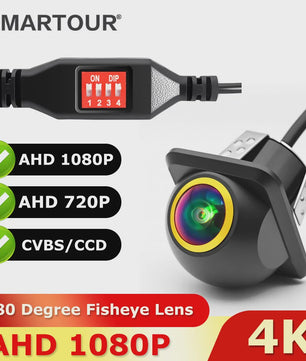 Universele 4K AHD Auto Achteruitrijcamera 1080P met Nachtzicht & Waterdicht Ontwerp