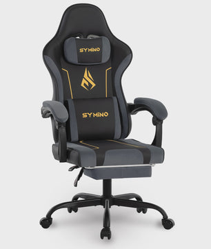 Ergonomische Gaming Stoel met Latex Kussen, Voetensteun & 130kg Capaciteit - Race Stijl