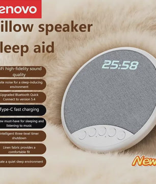 Lenovo Pillow Speaker: HiFi Geluid, White Noise & Bluetooth 5.4 voor Ontspannen Slaap