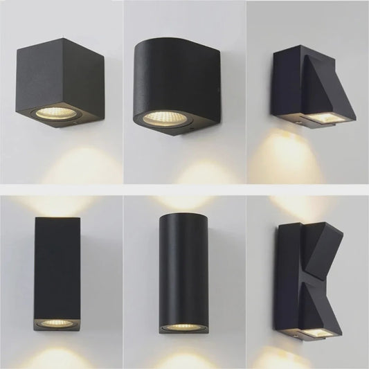 Moderne LED Wandlamp IP65 Waterdicht - Binnen & Buiten - 5W/10W Up/Down Licht - Kubus Design voor Tuin & Portiek