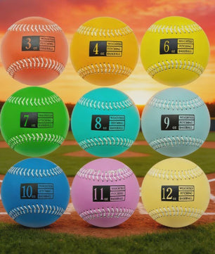 Professionele Verzwaarde Baseballs 3oz-12oz voor Krachttraining en Pitching Oefening