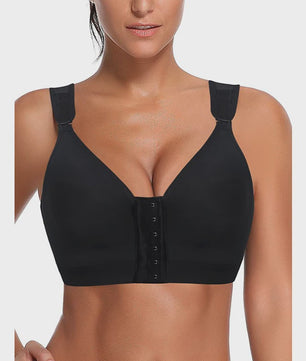 Naadloze Push-Up BH met Voorsluiting - Comfort & Steun voor Sport en Herstel