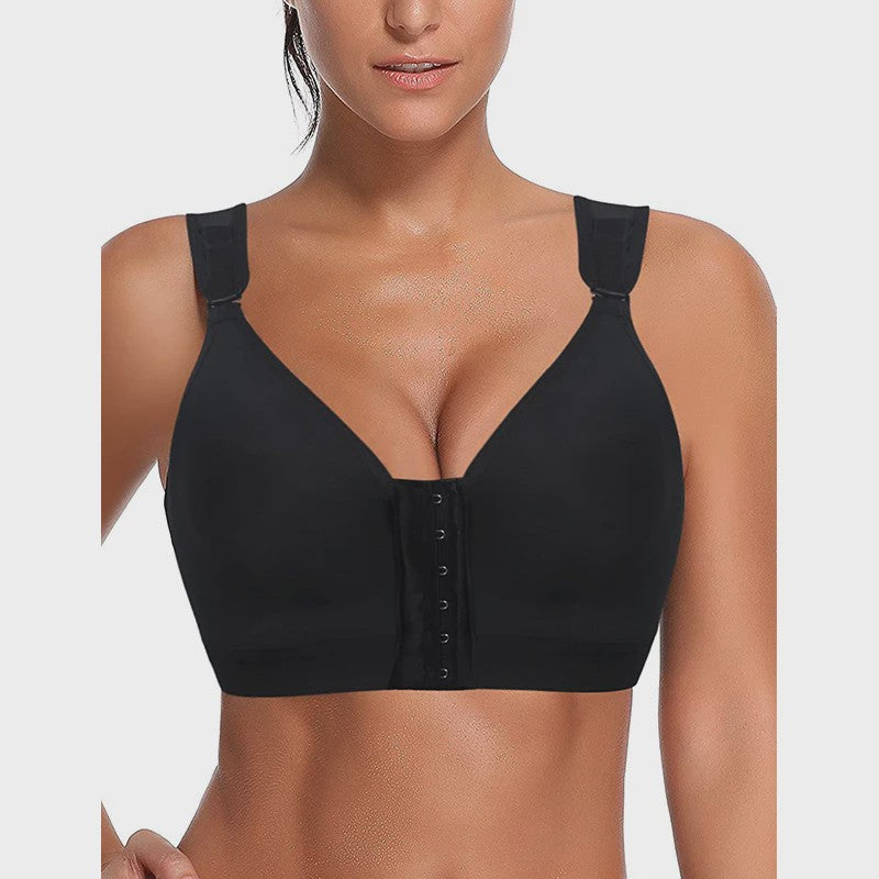 Naadloze Push-Up BH met Voorsluiting - Comfort & Steun voor Sport en Herstel