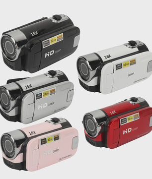 HD Digitale Camera 1080P Camcorder met 16MP, 16x Zoom, Draaibaar Scherm & Vullicht