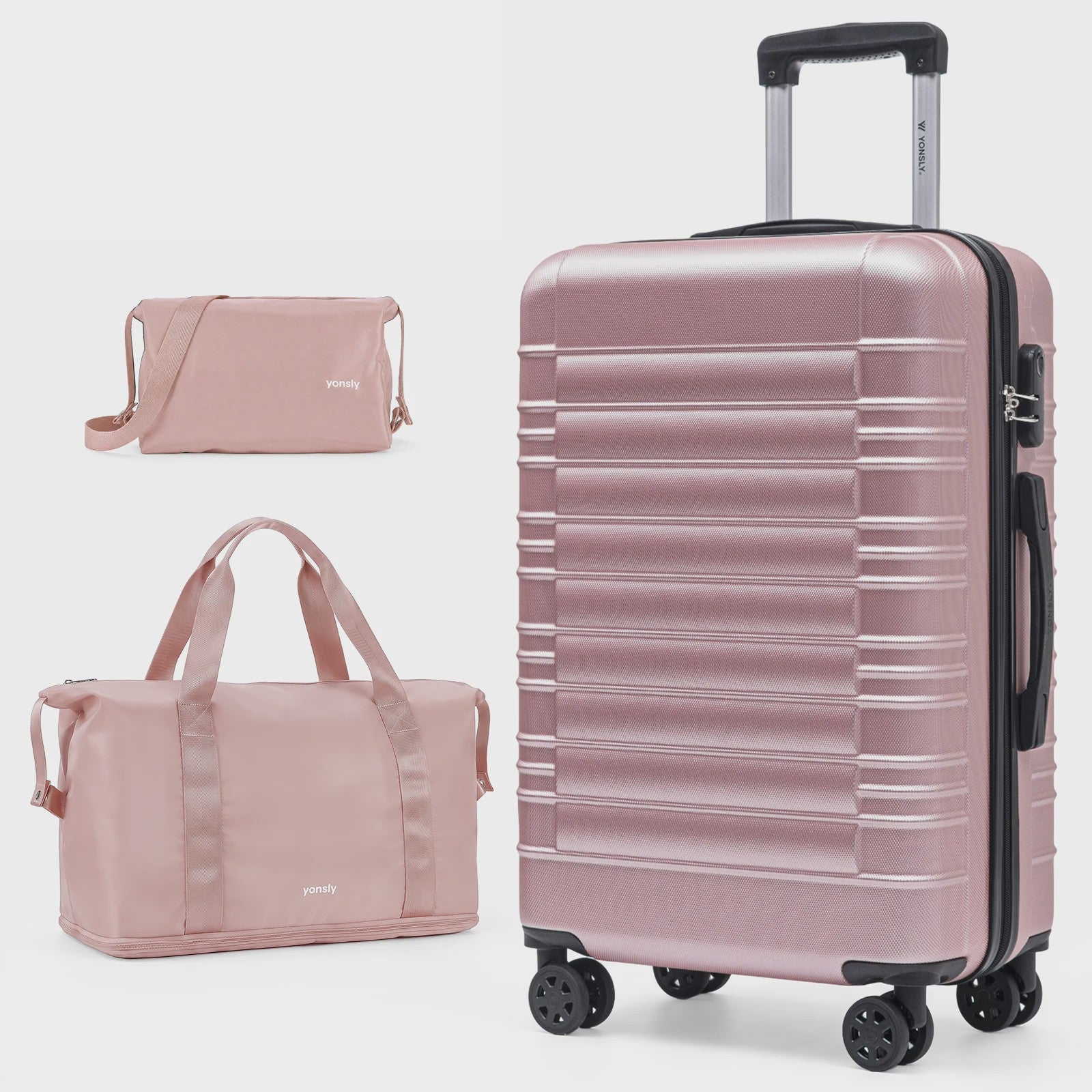 3-delige Koffer Set: 20-inch Trolley, Reistas & Toilettas - Compleet voor Vakantie