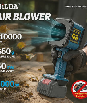 HILDA F019 Krachtige Snoerloze Luchtblazer - 1000W Turbo Ventilator