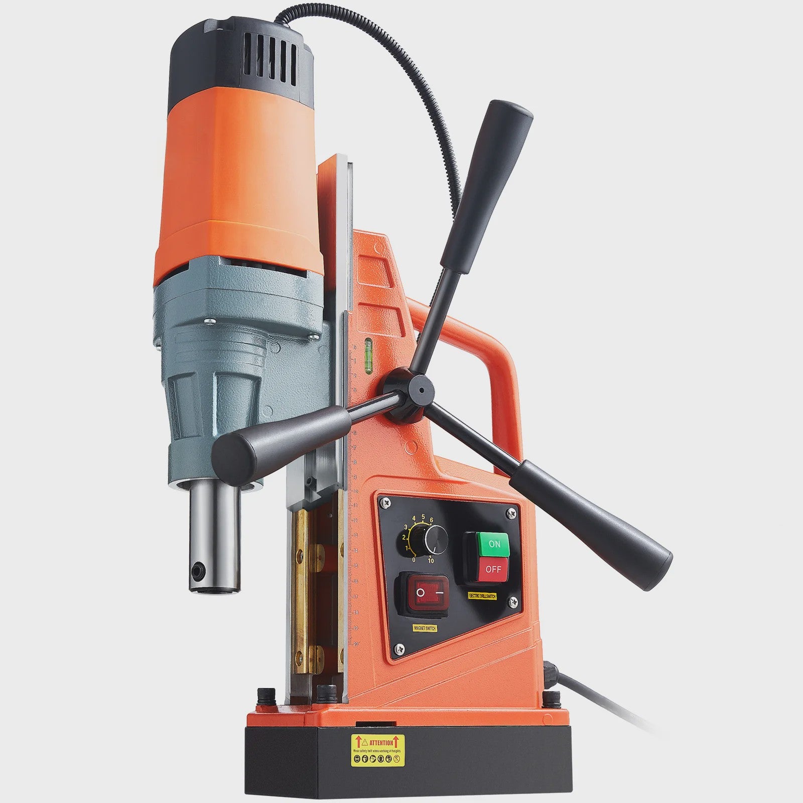 Krachtige 1550W Magnetische Boormachine - Draagbaar, Variabele Snelheid (0-500 RPM) voor Metaalbewerking
