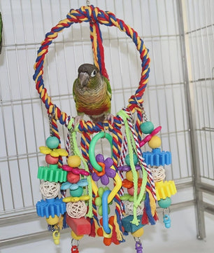 Kleurrijk Vogel Speelgoed - Houten Papegaai Accessoires & Schommelringen