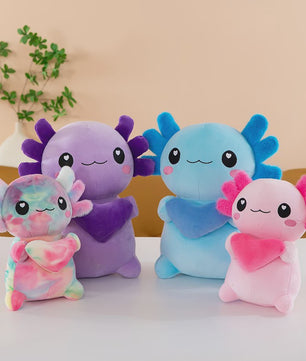 Zachte Axolotl Pluche Knuffel - Verkrijgbaar in 4 Kleuren, Perfect Cadeau