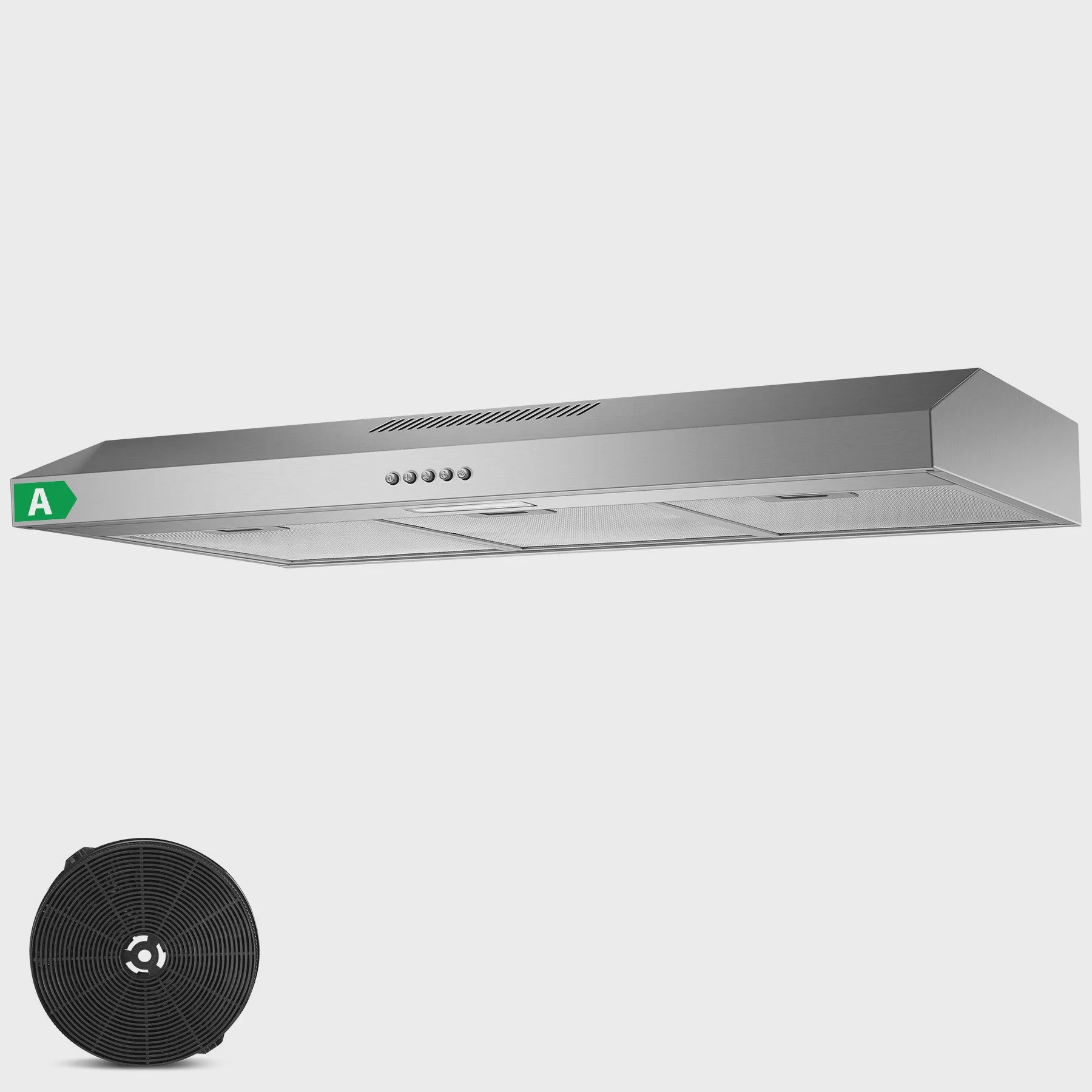 TopStrong 90cm Afzuigkap Onderbouw: Krachtige 201 m³/h Afzuiging, Energieklasse A