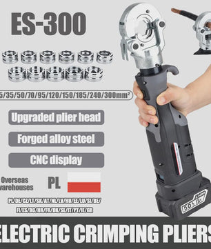 ES-300 Elektrische Hydraulische Krimptang voor 10-300mm² Kabel - Snel & 360° Roterend