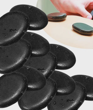 12 Pcs 4x6cm Spa hot Stone Beauty Stones Massage Lava Natural Stone Hot Relieve Stress RELAX jade massage set toe massage
