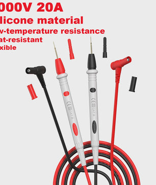 Universele Multimeter Testkabels - 1000V 20A Siliconen Probes met Naaldpunt