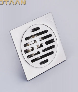 RVS Douchegoot 100x100mm - Geurafsluiting - Vloerput met RVS Deksel