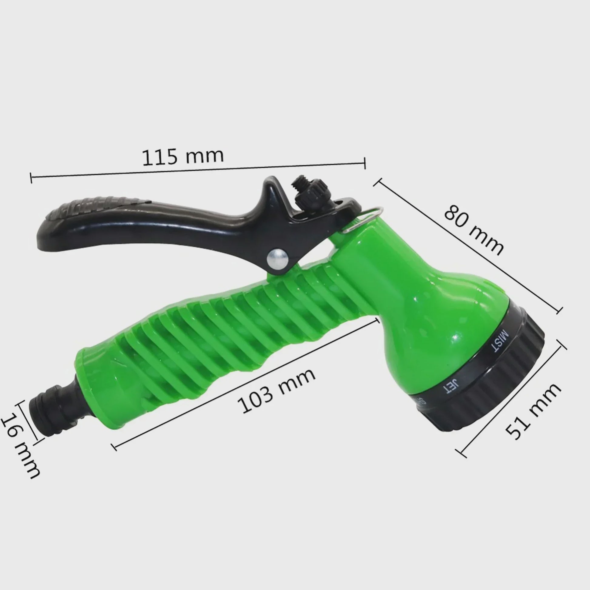 Multifunctionele Hogedruk Sproeier - 7 standen voor Tuin, Auto & Reiniging