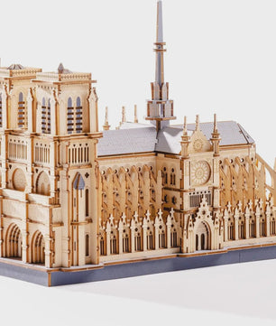Robotime Rokr 3D Houten Puzzel Kathedraal van Parijs - Bouwpakket voor Volwassenen