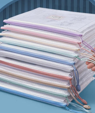 Set Transparante Ritszakken A4/A5 - Waterdicht & Organiserend