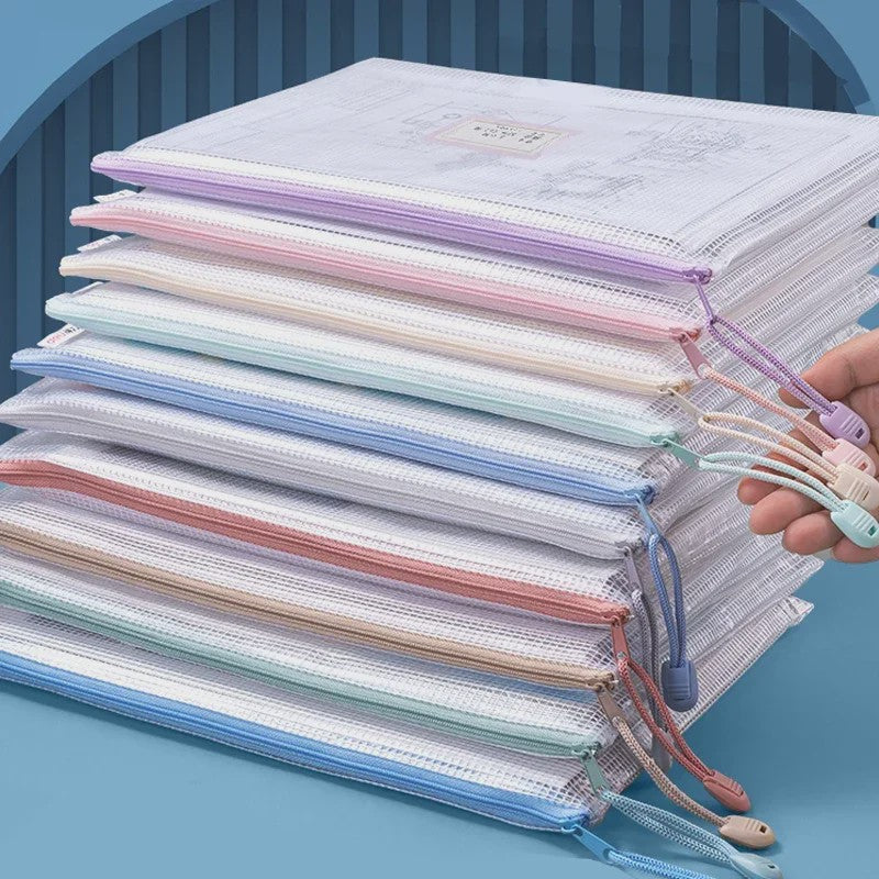 Set Transparante Ritszakken A4/A5 - Waterdicht & Organiserend