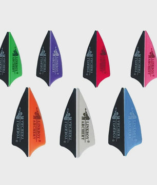 Linkboy-Archery 36 Stuks 1.75" Rubberen Vanes met Veer - Jacht Accessoires voor Compound & Recurve Bogen