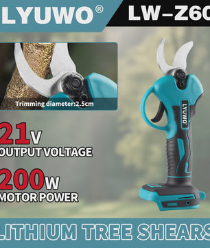 Draadloze Snoeischaar 21V Brushless - Krachtig & Lichtgewicht Tuingereedschap