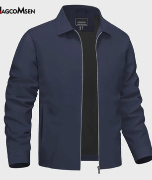 MAGCOMSEN Heren Lichtgewicht Casual Jack met Rits