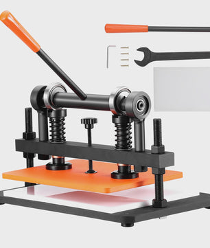 Handmatige Leer Snijmachine & Embossing Machine met Verstelbare Druk