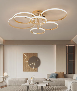 Moderne LED Plafondlamp Kroonluchter - Dimbaar, Goud/Chroom/Zwart