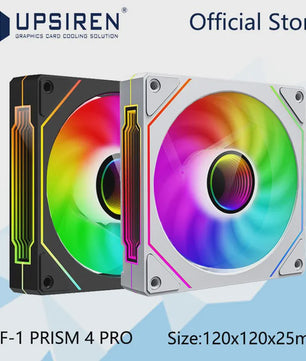 UPSIREN UF-1 PRISM 4 PRO 12cm ARGB PWM PC Ventilator - Stille Koeling met Grote Luchtstroom