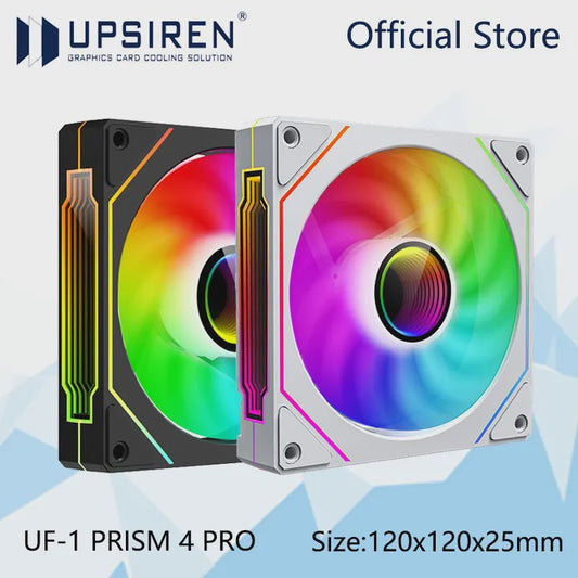 UPSIREN UF-1 PRISM 4 PRO 12cm ARGB PWM PC Ventilator - Stille Koeling met Grote Luchtstroom