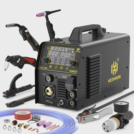 HZXVOGEN HVM270 6-in-1 Multi-Proces Lasmachine (MIG/TIG/MMA/CUT/SPOT) 220V Inverter