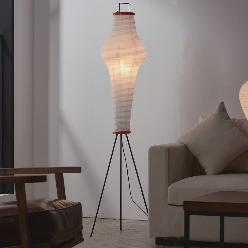 Akari Rijstpapier Vloerlamp met LED en E27 Fitting - Sfeervolle Verlichting voor Woonkamer & Slaapkamer