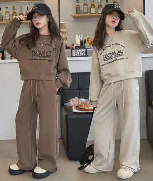 Meisjes Sweater & Wijdvallende Broek Set - Herfst/Winter Collectie