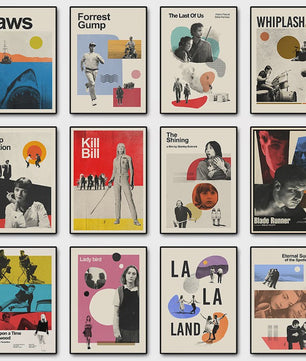 Vintage Film Posters Collectie - Iconische Klassiekers op Canvas