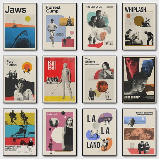 Vintage Film Posters Collectie - Iconische Klassiekers op Canvas