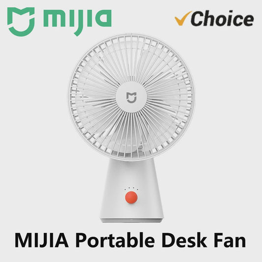 Mijia Draagbare Mini Ventilator - USB Oplaadbaar, 4 Snelheden, Stille Werking